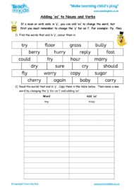 Worksheets for kids - adding_es_to_nouns_and_verbs